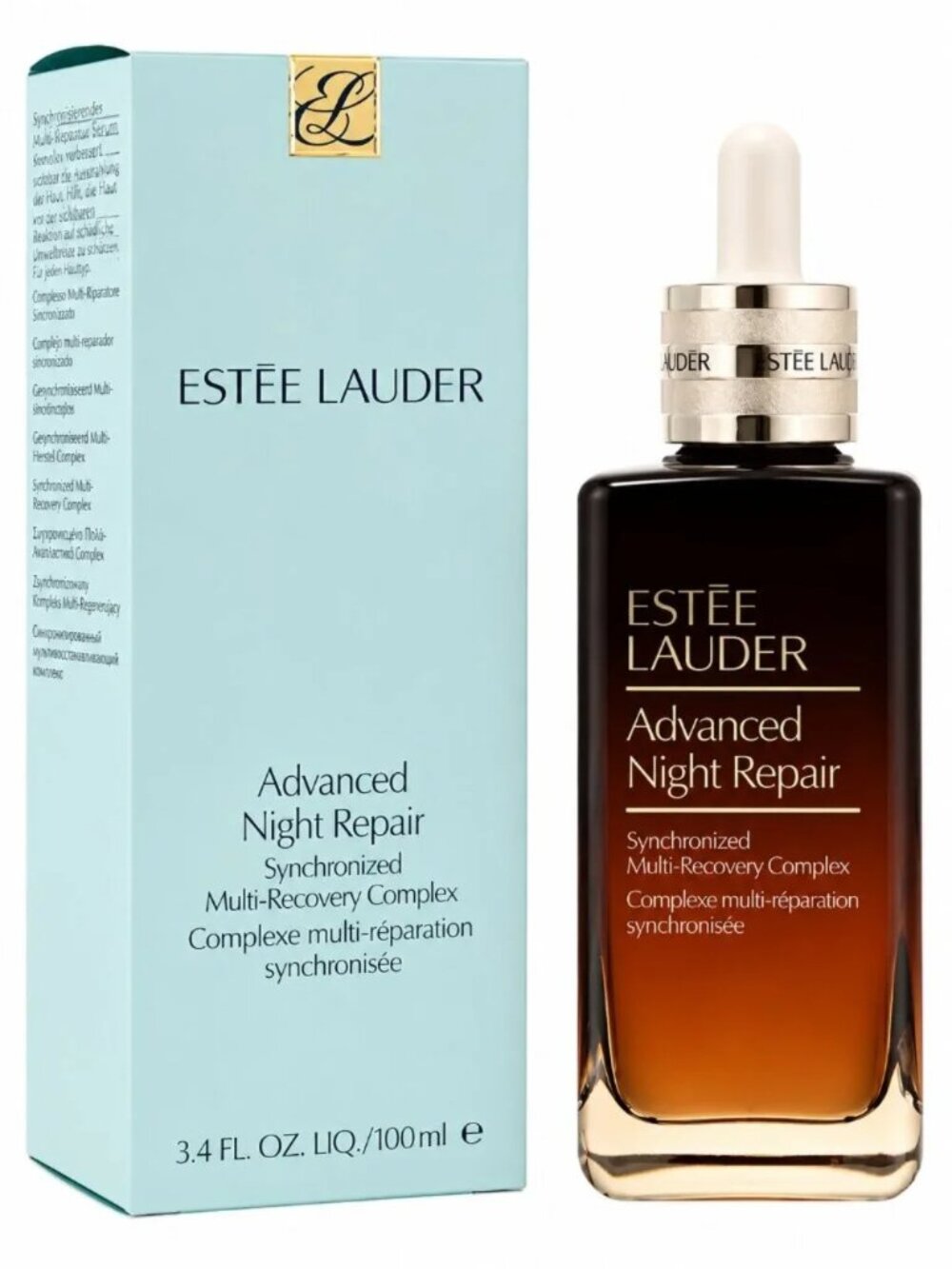 Estee Lauder Advanced Night Repair Serum - brown and gold bottle